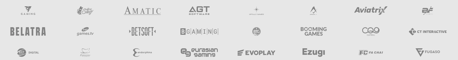 Jeevybet Casino game providers including Amatic Betsoft Ezugi and Evoplay